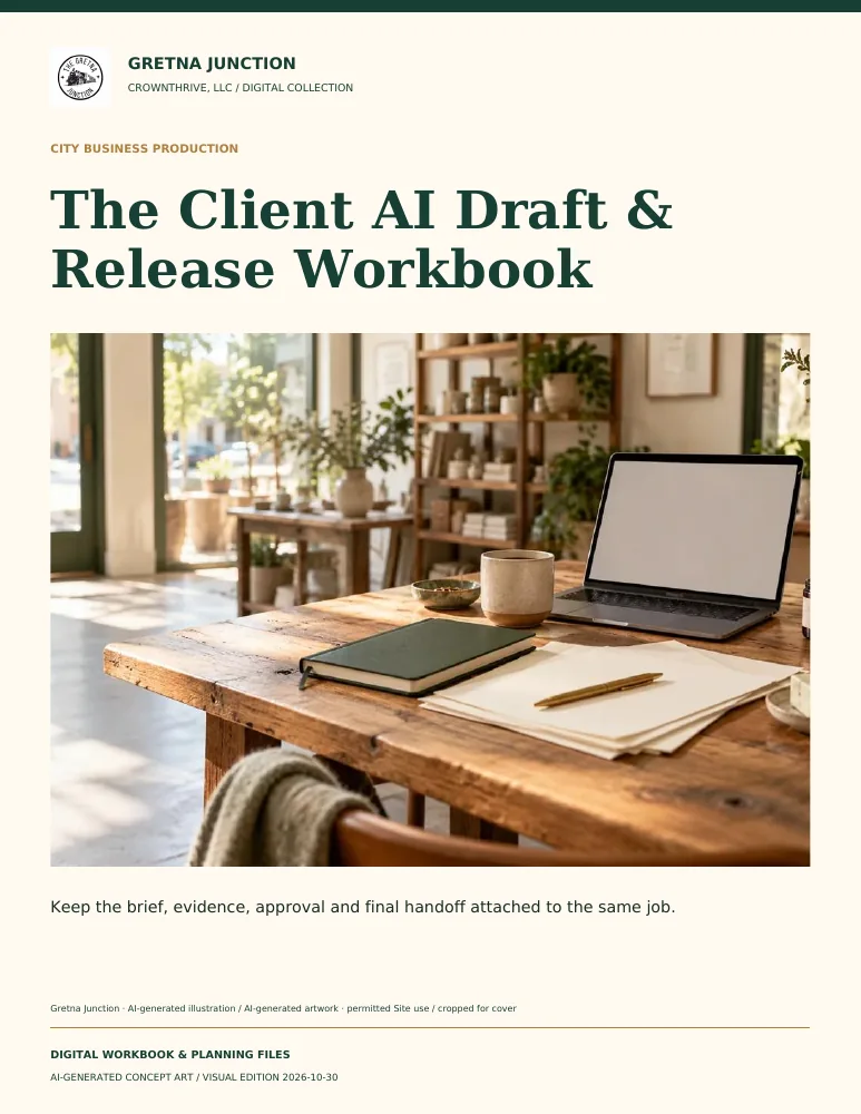The Client AI Draft & Release Workbook — digital edition cover