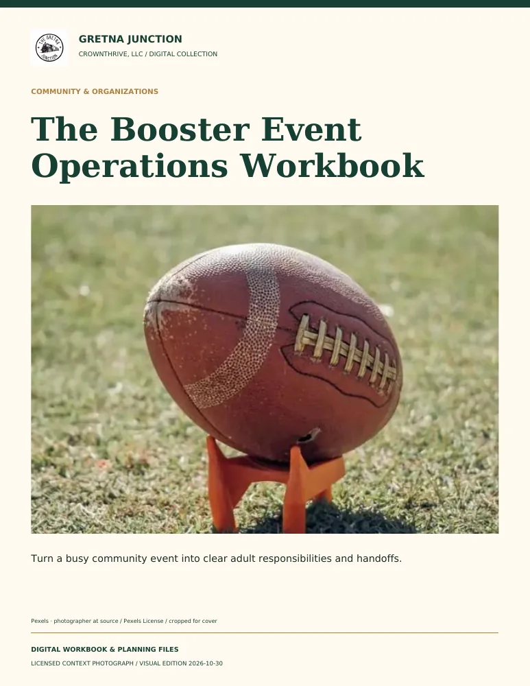 The Booster Event Operations Workbook — digital edition cover