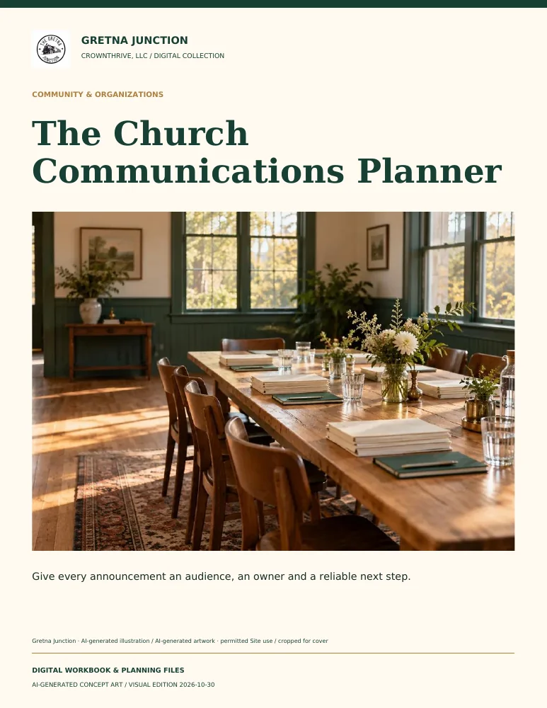 The Church Communications Planner — digital edition cover
