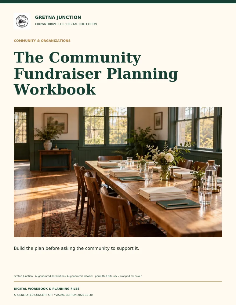 The Community Fundraiser Planning Workbook — digital edition cover