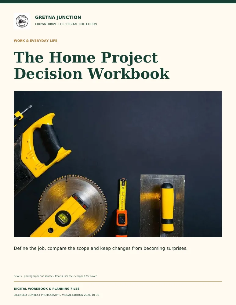 The Home Project Decision Workbook — digital edition cover