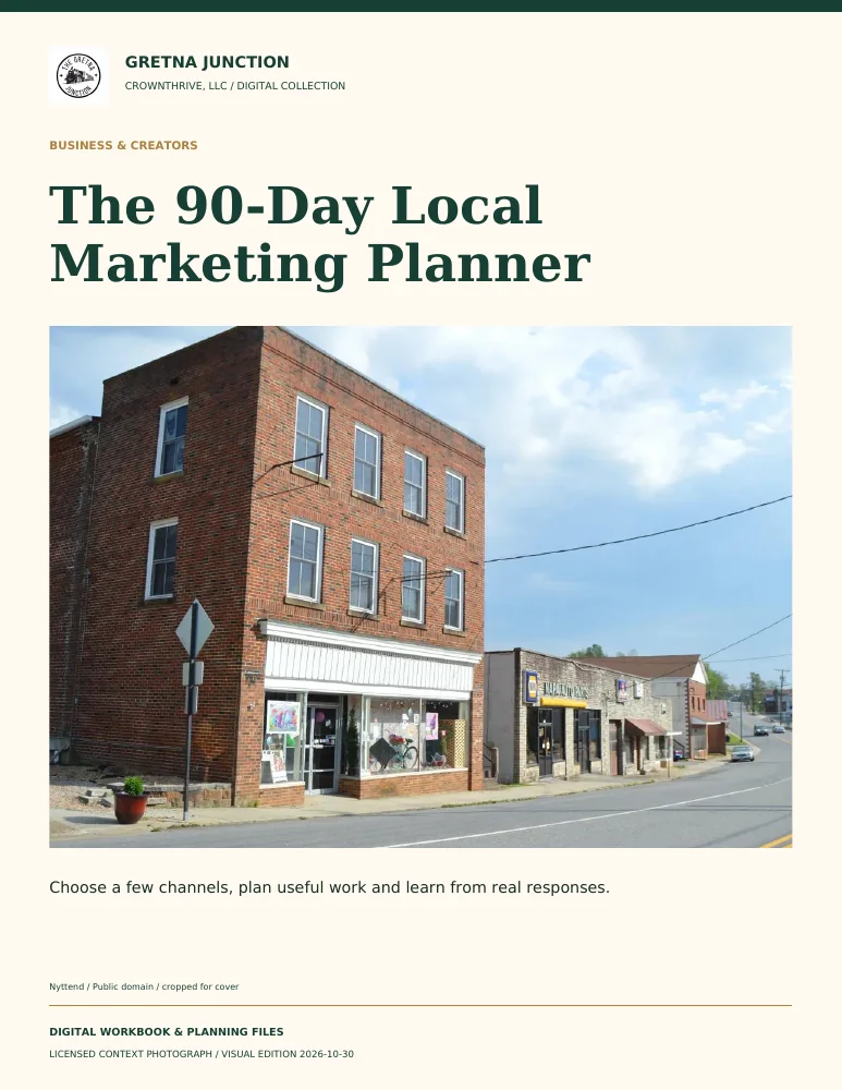 The 90-Day Local Marketing Planner — digital edition cover
