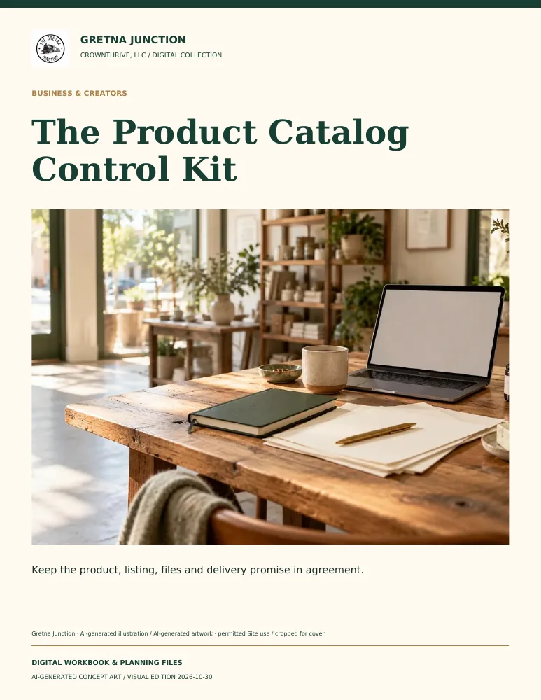 The Product Catalog Control Kit — digital edition cover