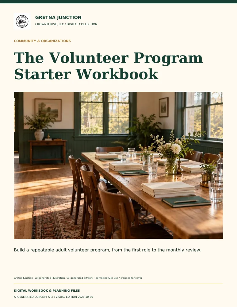 The Volunteer Program Starter Workbook — digital edition cover