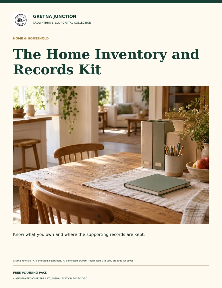 The Home Inventory and Records Kit — digital edition cover