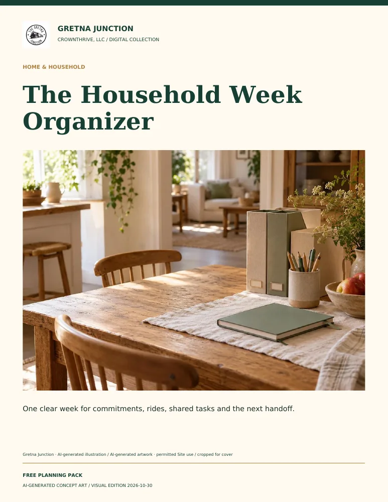 The Household Week Organizer — digital edition cover