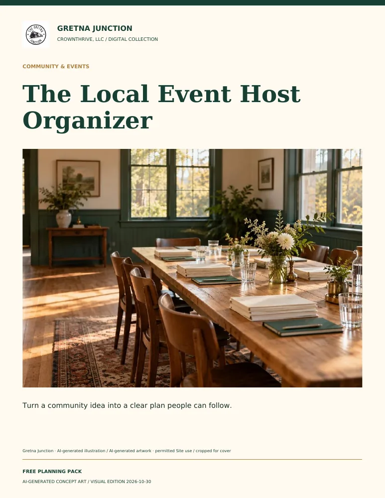 The Local Event Host Organizer — digital edition cover
