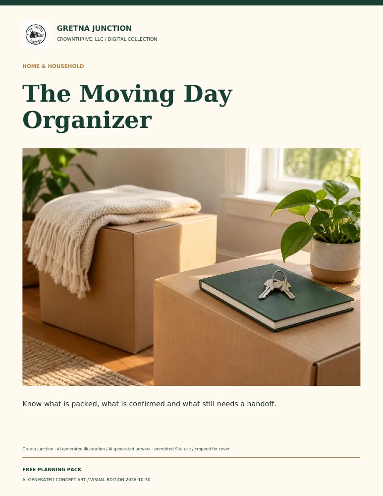 The Moving Day Organizer — digital edition cover