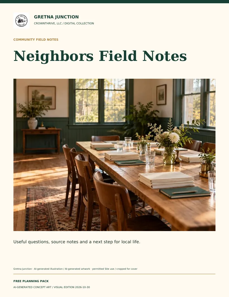 The Neighbor's Field Notes — digital edition cover