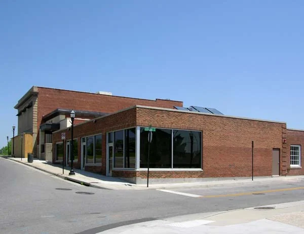 Historic commercial buildings on Henry Street in Roanoke’s Gainsboro neighborhood.