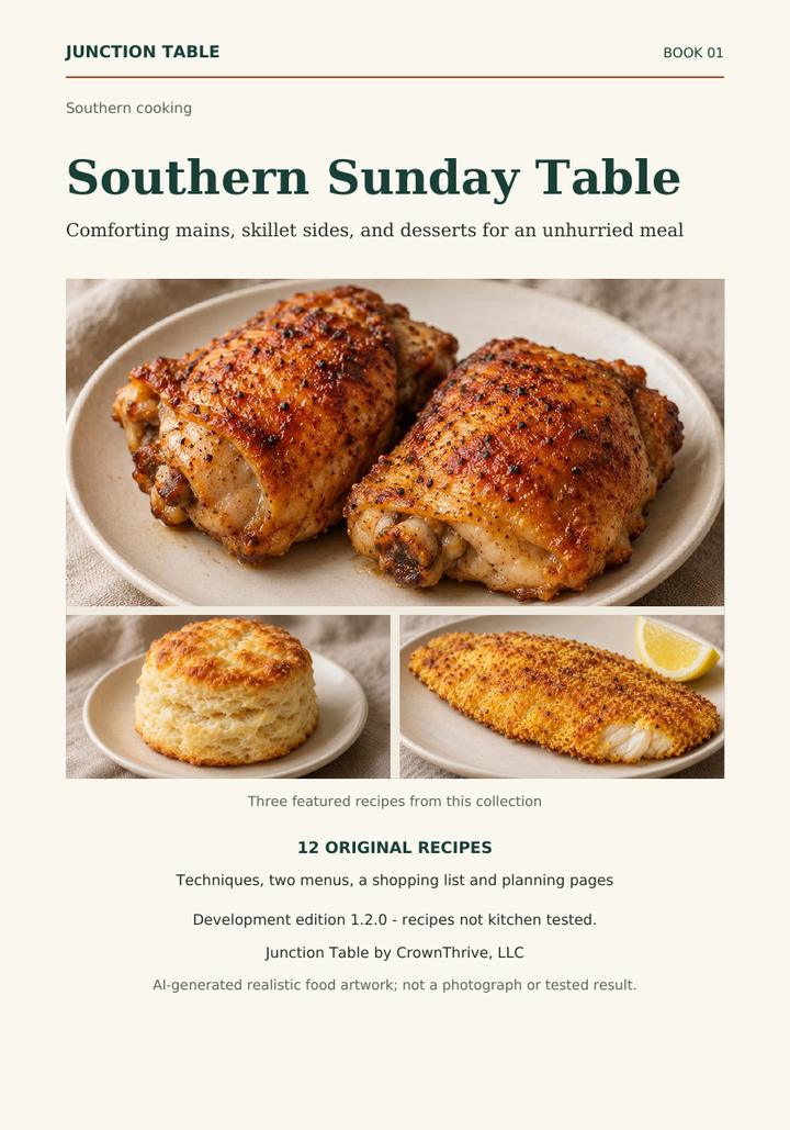 Illustrated cover of Southern Sunday Table