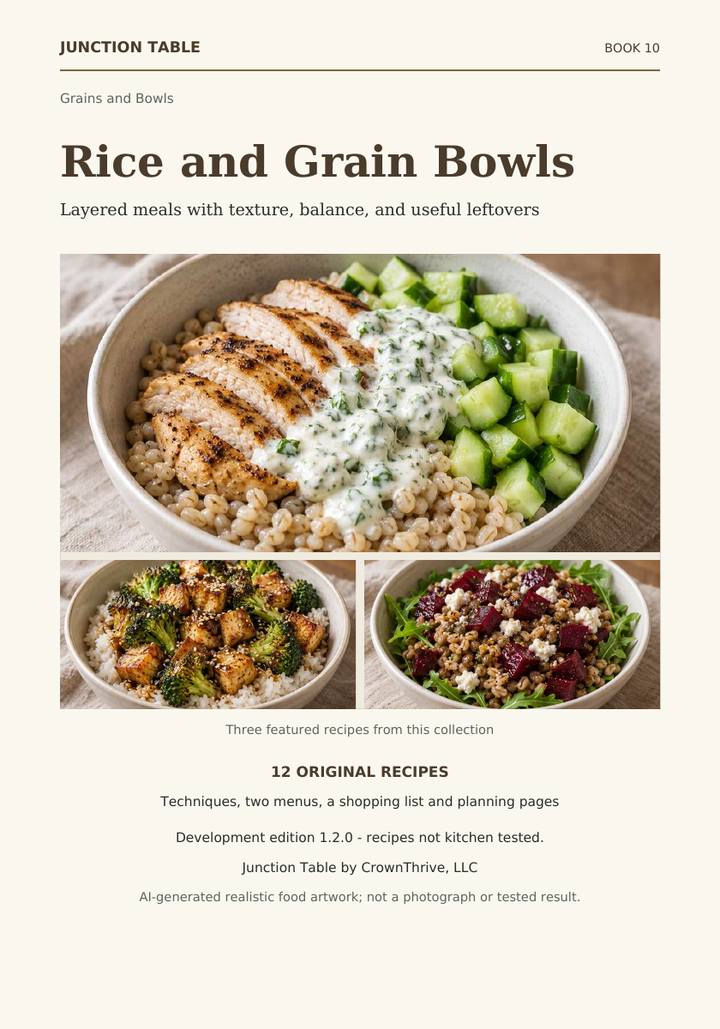 Illustrated cover of Rice and Grain Bowls