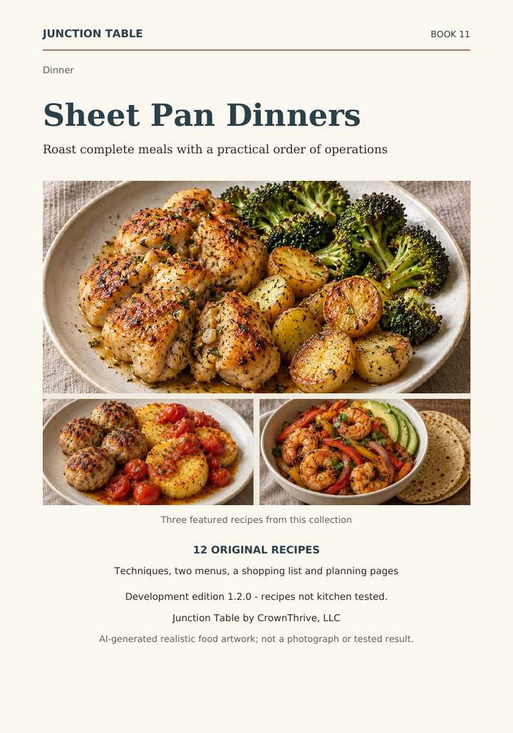 Illustrated cover of Sheet Pan Dinners