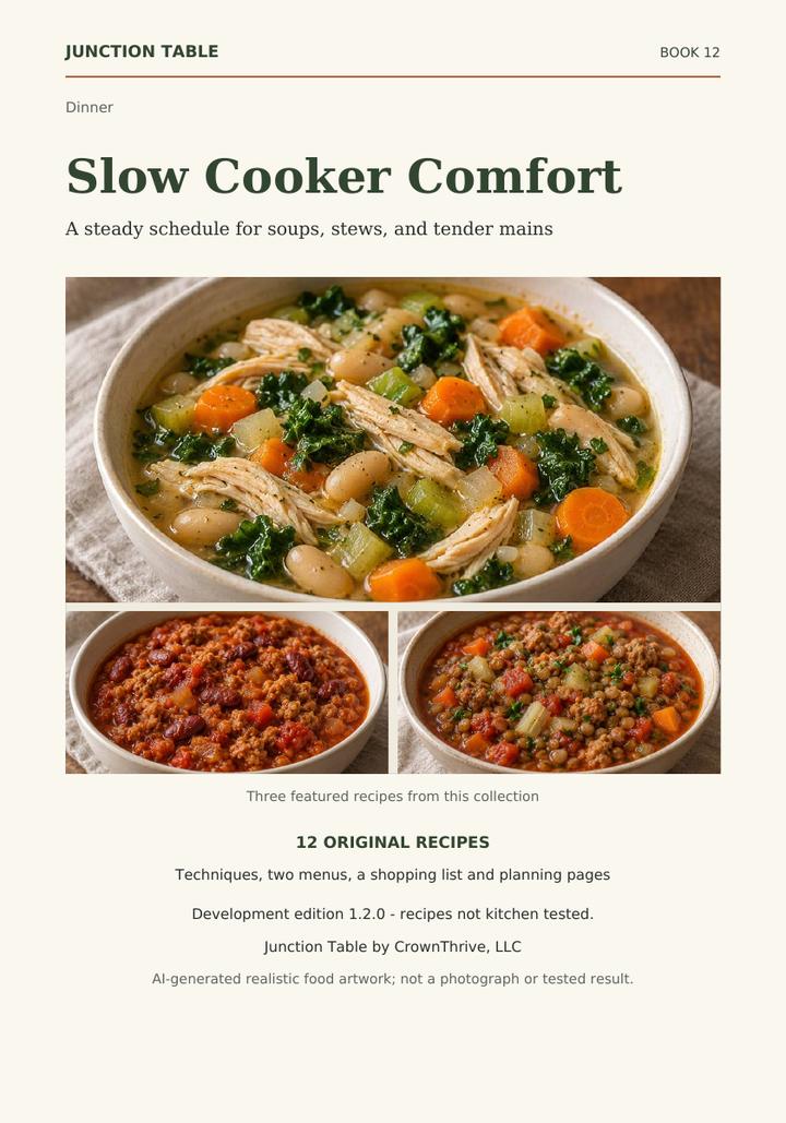 Illustrated cover of Slow Cooker Comfort