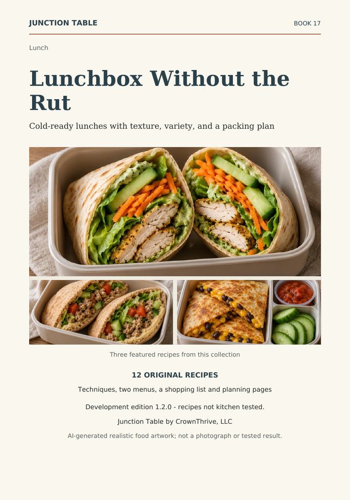 Illustrated cover of Lunchbox Without the Rut