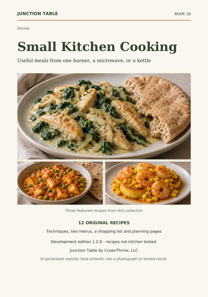 Illustrated cover of Small Kitchen Cooking
