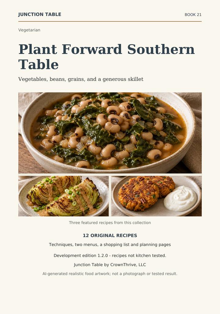 Illustrated cover of Plant Forward Southern Table
