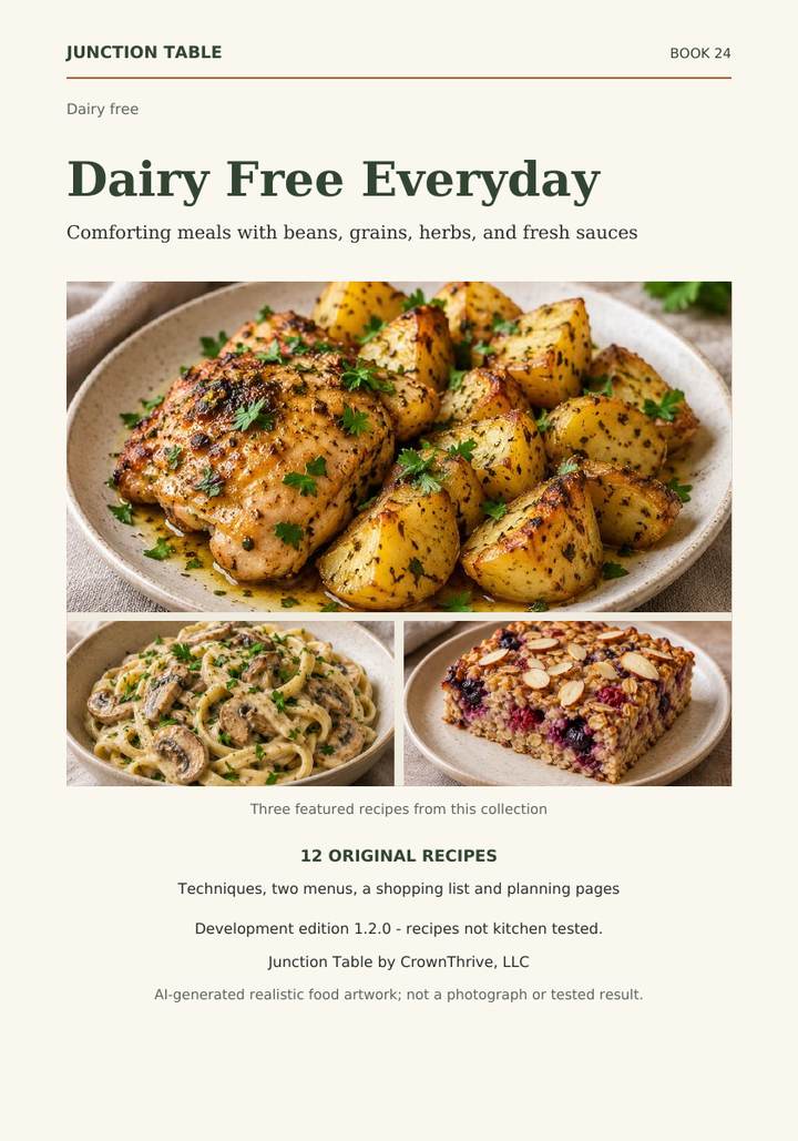 Illustrated cover of Dairy Free Everyday