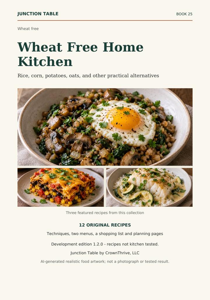 Illustrated cover of Wheat Free Home Kitchen