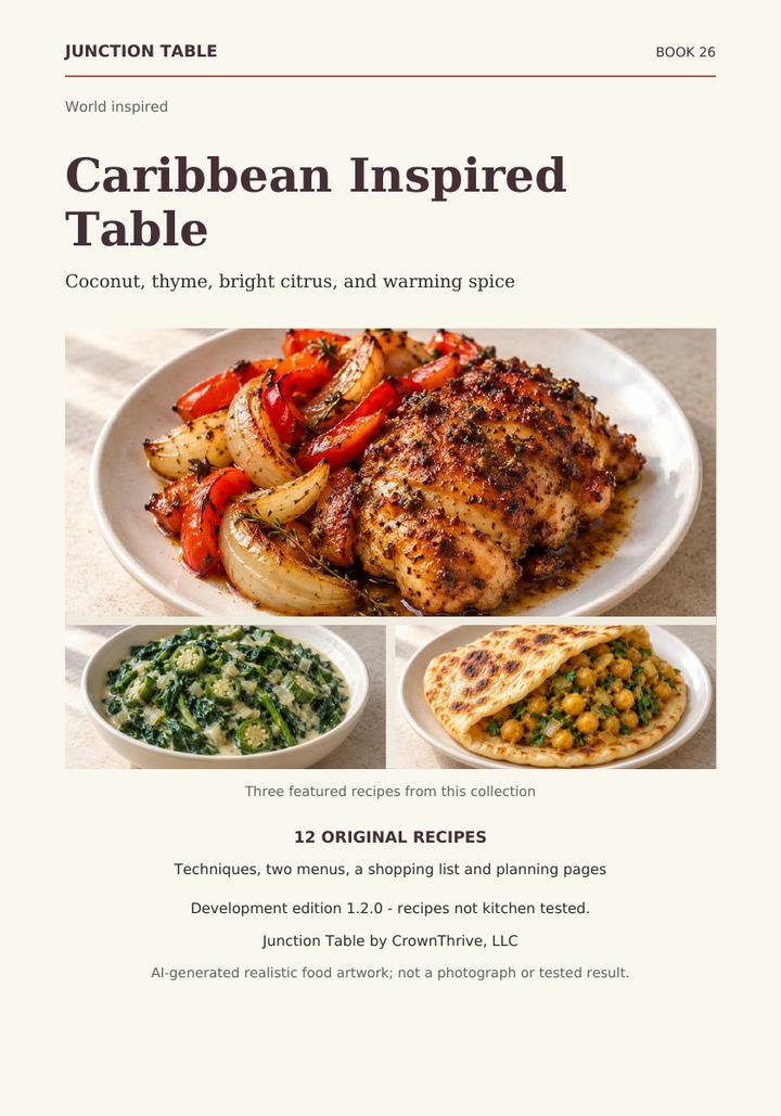 Illustrated cover of Caribbean Inspired Table