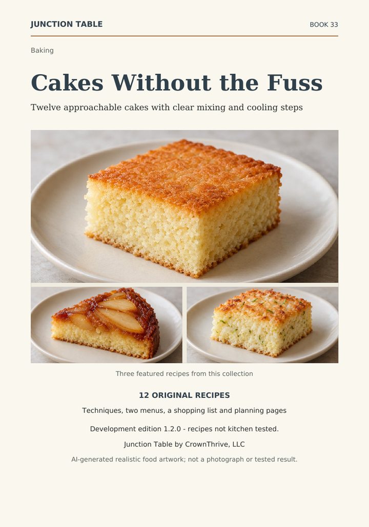 Illustrated cover of Cakes Without the Fuss