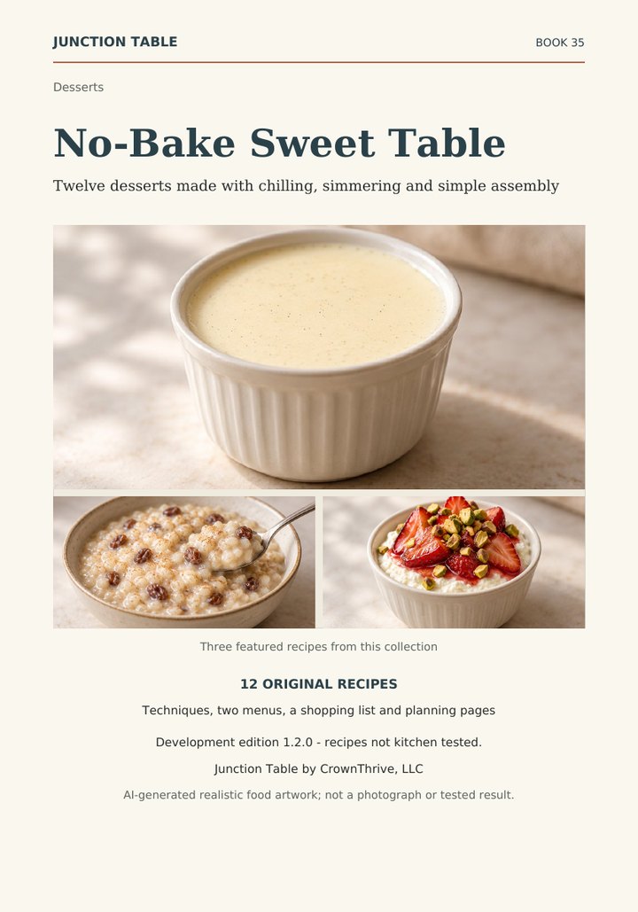 Illustrated cover of No-Bake Sweet Table