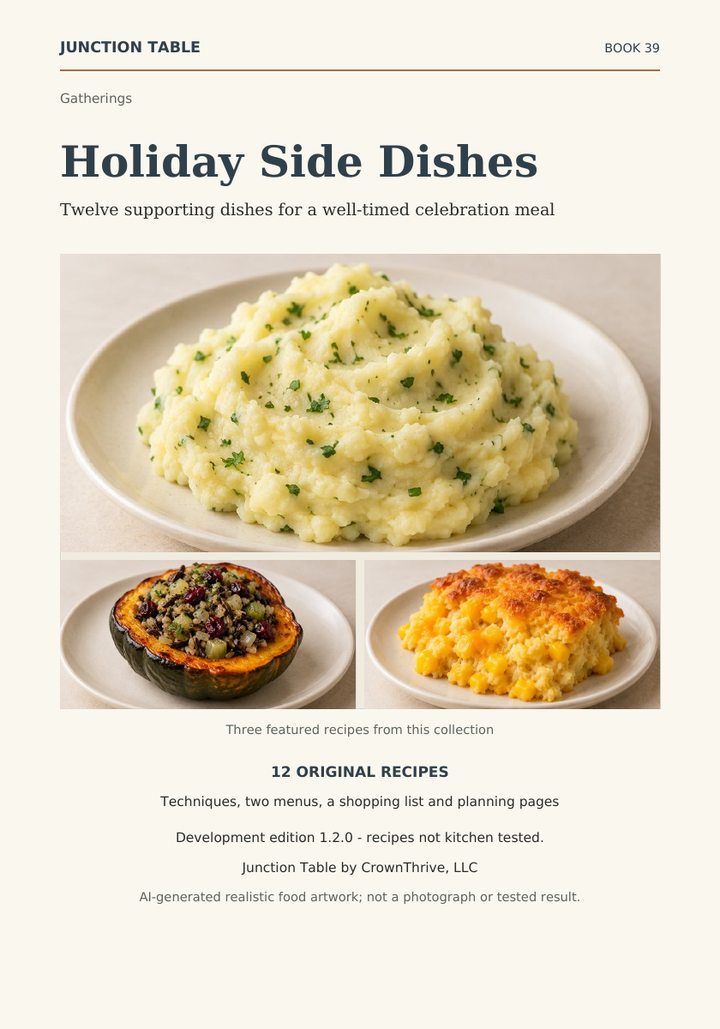 Illustrated cover of Holiday Side Dishes