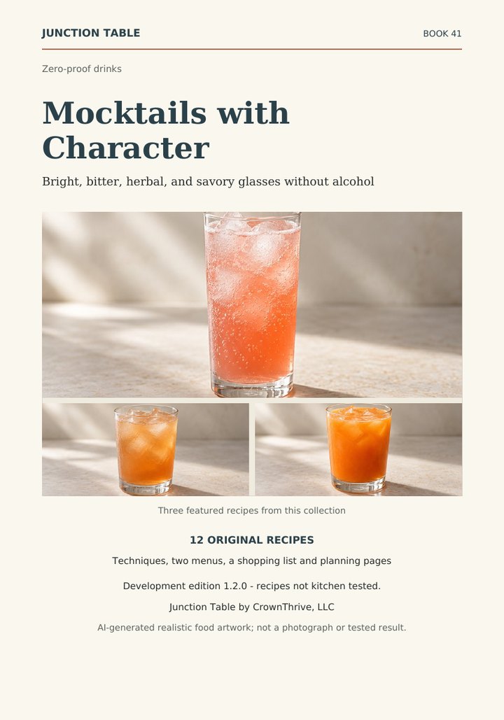 Illustrated cover of Mocktails with Character
