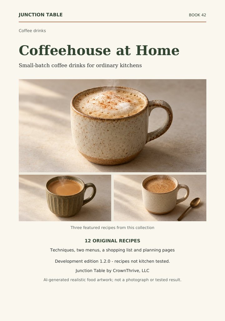Illustrated cover of Coffeehouse at Home