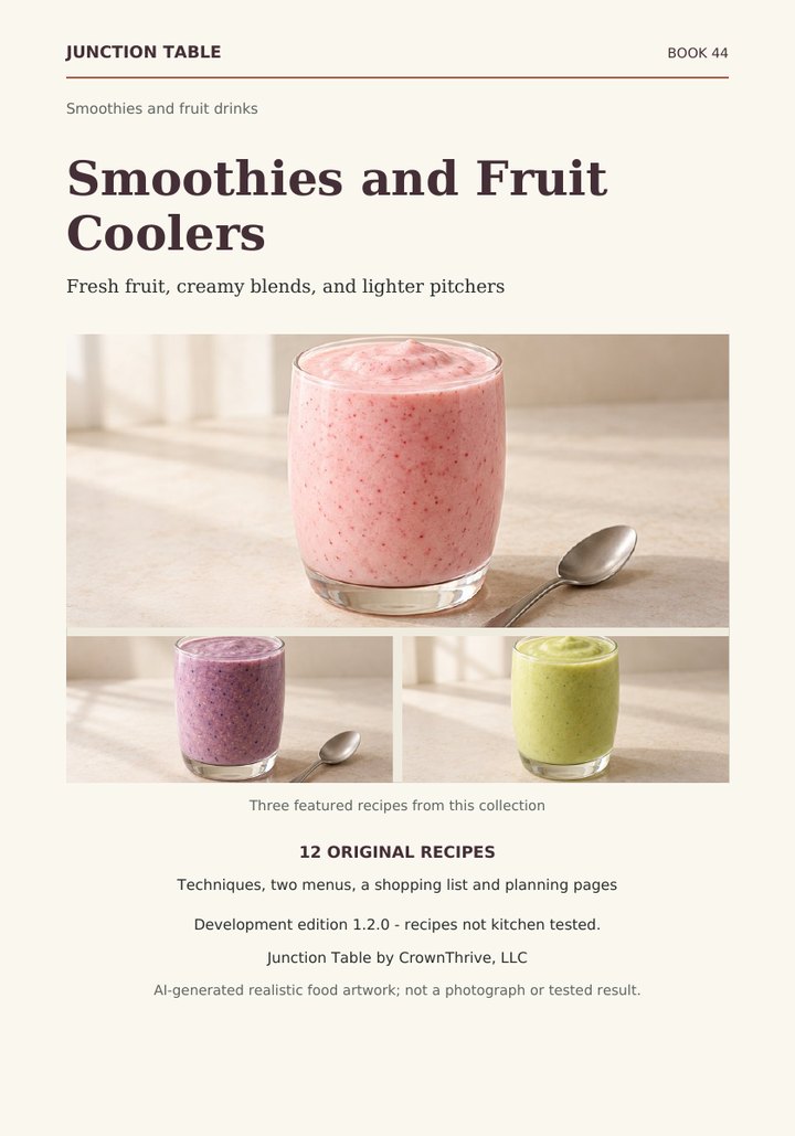 Illustrated cover of Smoothies and Fruit Coolers